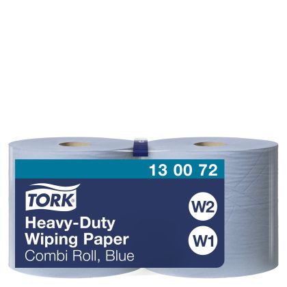 Tork Индустриална хартия на ролка Heavy-Duty Wiping Paper, 2x500 къса – system W1/2