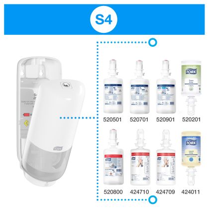 Tork Сензорен дозатор за сапун/дезинфектант на пяна - system S4