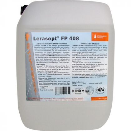 STOCKMEIER Дезинфектант за повърхности ХВП  Lerasept® FP 408. 0.750/10 л