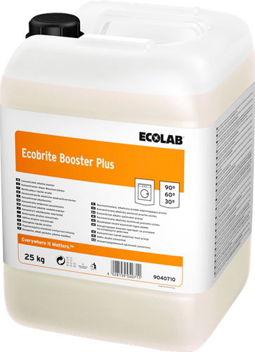 ECOLAB Течен алкален препарат за усилване на перилното действие Ecobrite Booster Plus, 25 кг                                                   