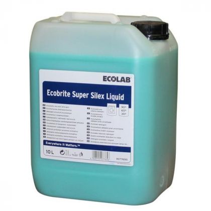 ECOLAB Неутрален, ензимен, концентриран перилен препарат с парфюм Ecobrite Super Silex Liquid, 20 кг