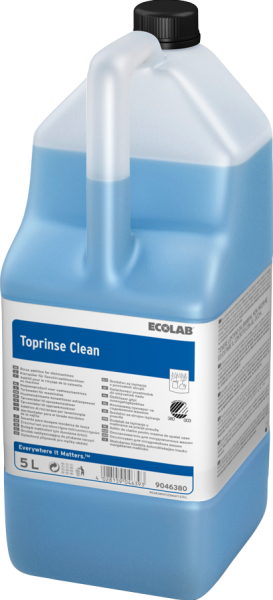 ECOLAB Изплакващ препарат за професионални съдомиялни машини Toprinse Clean, 5/25 кг