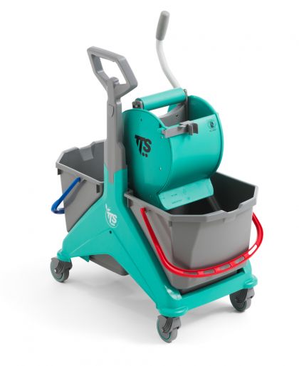 TTS Санитарна количка за почистване NICKITA, 2 x 15 л