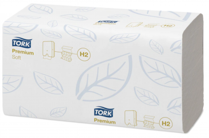 Tork Сгънати кърпи за ръце Premium, 21х150 кърпи – system H2