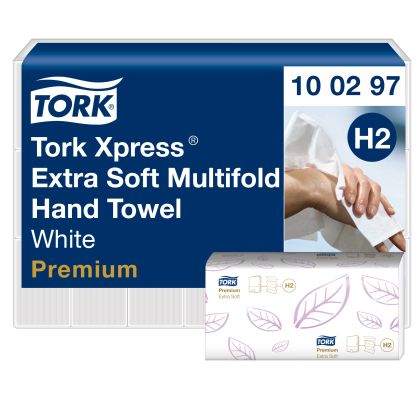 Tork Сгънати кърпи  за ръце Premium, 21х100 кърпи– system H2