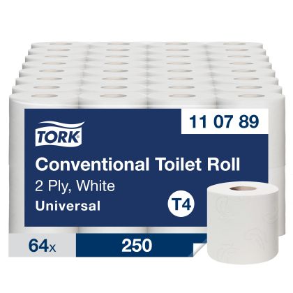 Tork Тоалетна хартия на ролка, Universal, 64х30 метра – system T4