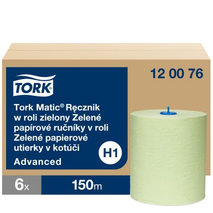 Tork Кърпи за ръце на ролка Green, Advanced, 6х150 м   – system H1