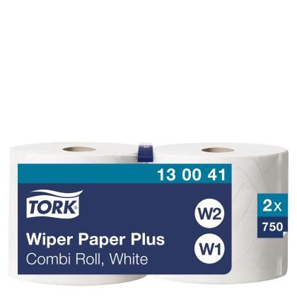 Tork Индустриална хартия на ролка Wiping Paper Plus 2x750 къса – system W1/2