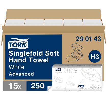 Tork Сгънати кърпи за ръце Universal, 15 x 250 бр. - system H3  