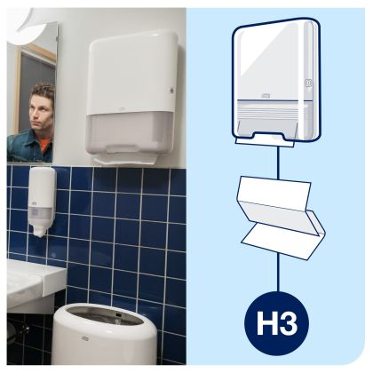 Tork Сгънати кърпи за ръце Universal, 15 x 250 бр. - system H3  