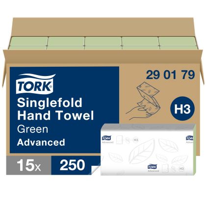 Tork Сгънати кърпи за ръце Advanced, 15х250 кърпи – system H3