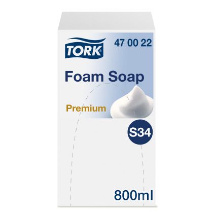 Tork Сапун за ръце на пяна,  6 х 800 мл, Premium – system S34