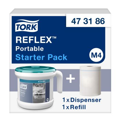 Tork Дозатор за хартиени ролки Reflex ™  Portable Centrefeed – system M4