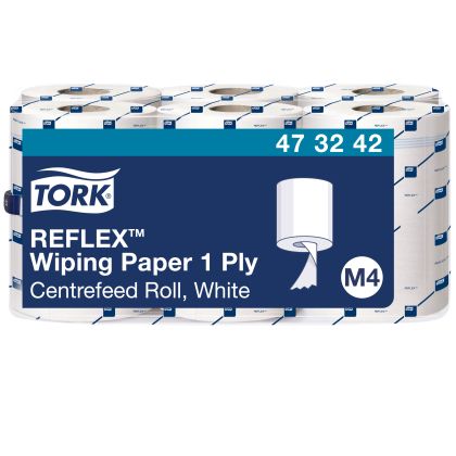Tork Кухненска хартиена ролка Reflex™ Wiping Paper, 6х857 къса – system M4