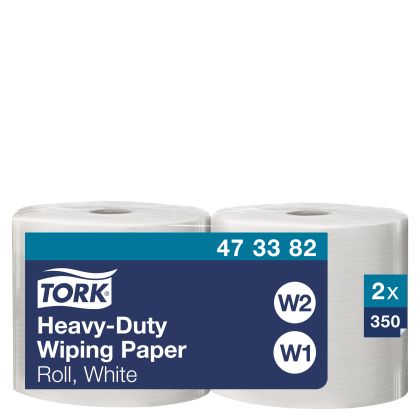 Tork Индустриална хартия на ролка Heavy-Duty Wiping Paper,2x350 къса - system W1, W2