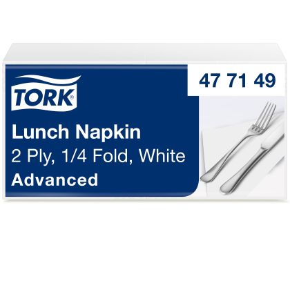 TORK Салфетки за маса Lunch Napkin, бели 330 х 330 мм, 200 бр.