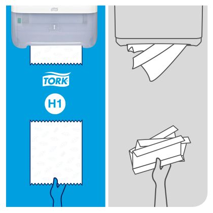 Tork Автоматичен дозатор за кърпи за ръце на ролка– system H1
