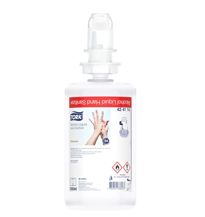 Tork  Дезинфектант за ръце на алкохолна основа, течен, Liquid Hand Sanitizer, 6 x 1 л - System S4