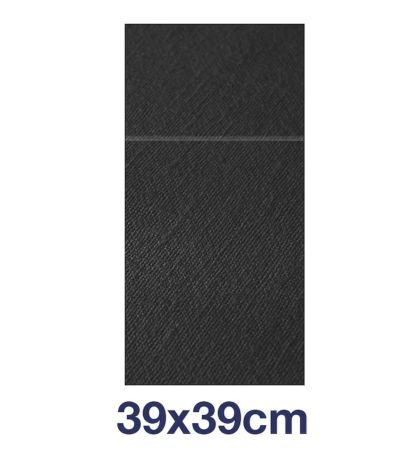 Tork Салфетки за маса  LinStyle Cutlery Pocket Napkins, черни, 1 пл., 39 х 39 см, 1/8 сгъвка, 50 бр.