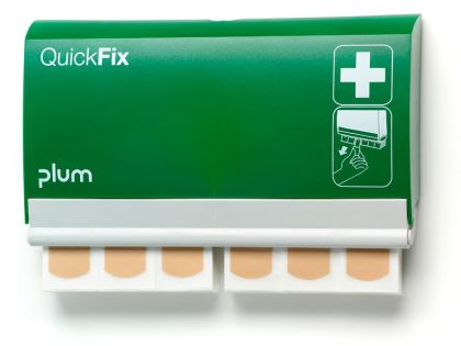 Plum Стенен Дозатор за пластири  QUICKFIX DUO, зелен, двоен