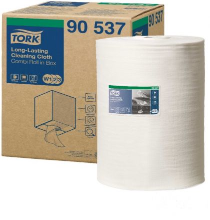 Tork  Индустриални кърпи на ролка Long - Lasting Cleaning, 300 къса – system W1/2/3
