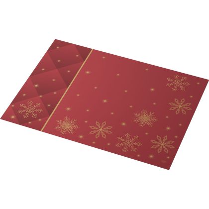Duni Подложка за маса BIO Dunicel Placemat, 30 x 40 см, Коледна звезда, бордо, 100 бр.