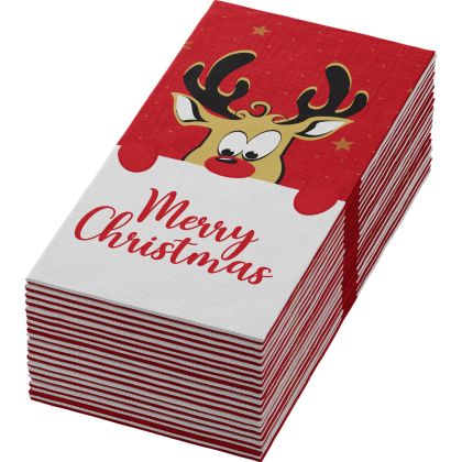 Duni Салфетки за маса Bio Dunisoft Rudolf, 40 х 40 см, 1 пл, , 1/8 сгъвка, 60 бр.