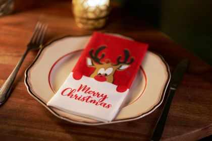 Duni Салфетки за маса Bio Dunisoft Rudolf, 40 х 40 см, 1 пл, , 1/8 сгъвка, 60 бр.