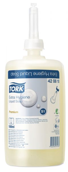 Tork Концентриран течен сапун без аромат,  6 х 1 литър,  Premium - system S1