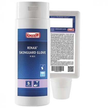 Buzil Лосион за защита на кожата при работа с ръкавици RINAX SKINGUARD GLOVE, 250 мл/1 л