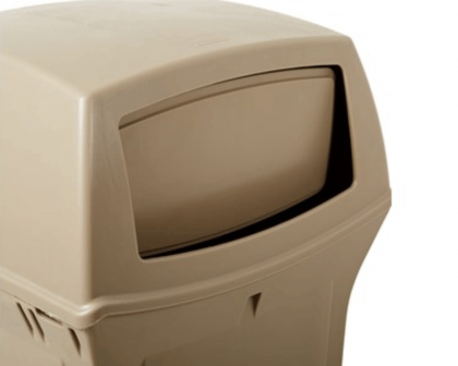 Rubbermaid Кош Ranger 132л. бежов  с 2 броя летящ капак