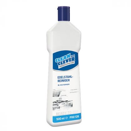 Clean and Clever Препарат за почистване на неръждаема стомана PRO128 Stainless steel cleaner 500 мл