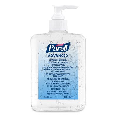 Purell Дезинфектант за ръце с помпа, гел Advanced Hygienic Hand, 500 мл