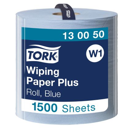 Tork Индустриална хартия на ролка Wiping Paper Plus, 1500 къса– system W1