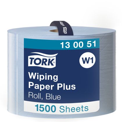 Tork Индустриална хартия на ролка Wiping Paper Plus, 1500 къса – system W1