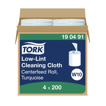 Tork Кърпи на ролка за дезинфекционна кофичка Low-Lint Cleaning Cloth, 4 x 200 къса  – system W10