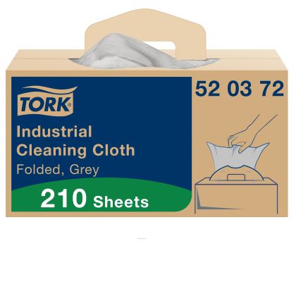 Tork Индустриални кърпи Industrial Cleaning Cloth Premium Grey, 210 броя - system W7