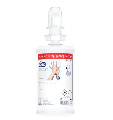Tork  Дезинфектант за ръце на алкохолна основа, течен, Liquid Hand Sanitizer, 6 x 1 л - System S4