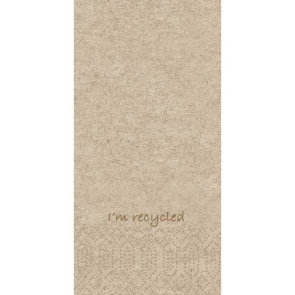 Duni Салфетки рециклирани "I`m recycled", 33 x 33, 2 пл., 1/8 сгъвка , 300 бр.