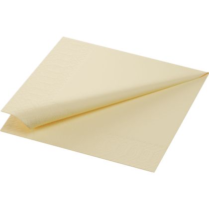 Duni Салфетки за маса Tissue Napkin 33 x 33 cm, 1 / 4 сгъвка, 2 пл., крем