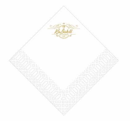Finezza Салфетки за маса Luxury, 40 х 40 см., 1/4 сгъвка, 2 пл., бял, 85 бр.